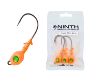 Products: Nebula Jig Head – Orange Glow Qty 3