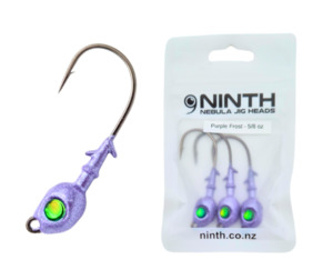 Nebula Jig Head – Purple Frost Qty 3