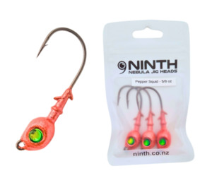 Nebula Jig Head – Pepper Squid Qty 3