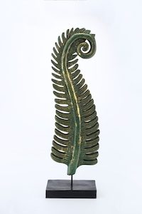 60 cm Large Fern Antique Green