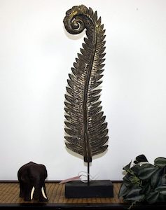 60 cm Large Fern Antique Black
