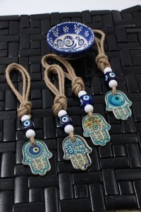 Small Evil Eye Hamsa Hand Wall Hanging