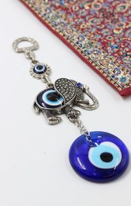 Turkish Evil Eye Metal Wall Hanging Elephant