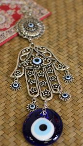 Turkish Evil Eye Metal Wall Hanging Fatimas Hand 1