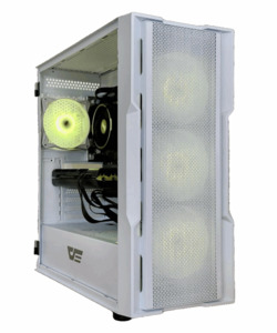 White AMD Gaming PC