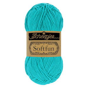 Scheepjes Softfun: Scheepjes Softfun - 2423 - Bright Turquoise