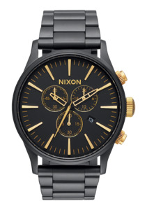 Mens Best Selling Watches: Sentry Chrono - Matte Black / Gold