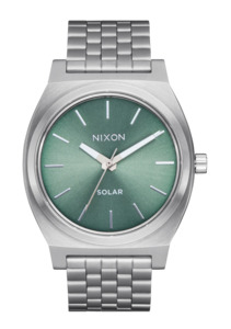 Time Teller Solar - Silver / Jade Sunray