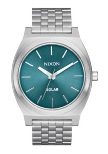 Sustainable Watches: Time Teller Solar - Silver / Dusty Blue Sunray