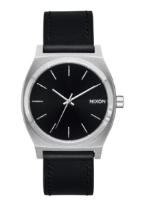 Time Teller Leather - Silver / Black