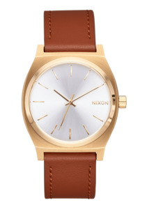 Time Teller Leather - Light Gold / White Sunray