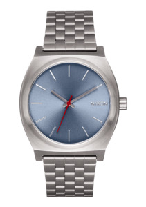 Mens Blue Watches: Time Teller - Light Gunmetal / Dusty Blue