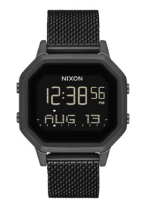 Womens Digital Watches: Siren Milanese - All Black