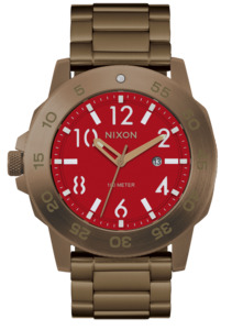 Womens Classic Watches: Smyth 44 - Khaki / Red