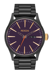Womens Stainless Steel Watches: Sentry Stainless Steel - Gunmetal / Blackberry / Gold