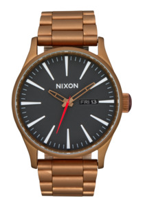 Womens Black Watches: Sentry Stainless Steel - Bronze / Black