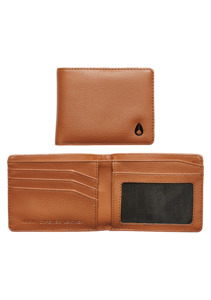 Cape Vegan Leather Wallet - Saddle