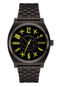 Nirvana Time Teller - Black Nirvana Smiley Face