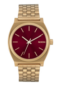 Mens Best Selling Watches: Time Teller - Gold / Oxblood Sunray