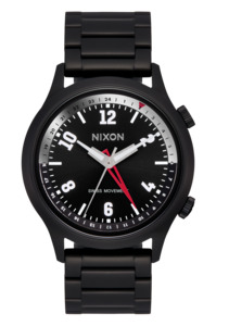 Mens Black Watches: Drifter GMT - Super Black / Black Sunray