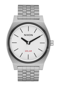 Mens Watches: Time Teller Solar - Silver / White Lume
