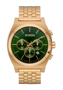 Time Teller Chrono - Gold / Green Sunray