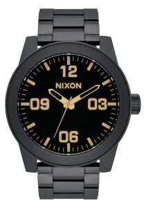 Mens Best Selling Watches: Corporal Stainless Steel - Matte Black / Gold