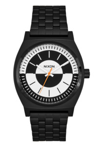 Mens Watches: Time Teller - Black / White / Black