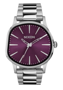 Mens Watches: Sentry Wobble - Silver / Purple Sunray
