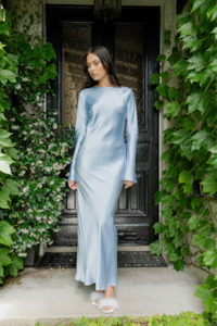 Aurora Dress | Sky Blue Silk