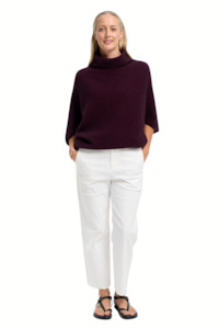 Untouched World: Air Cape Sweater | Beetroot