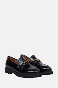 Shandre Loafer | Black Hi-Shine