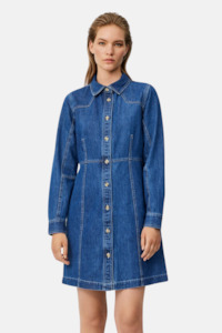 Dresses 1: MSCH Dielle Emma Dress | Dark Blue Wash