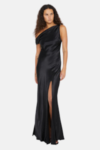 Sol Asym Dress | Black