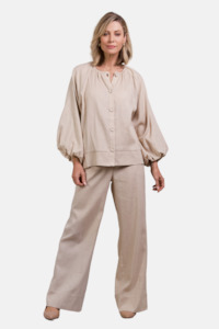 Eb Ive: Laax Button Blouse | Ecru