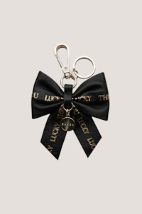 Saben: Charm Keyring | Ribbon Black