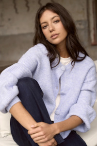 Sale: Authentic Ice Blue Crewneck Cardigan