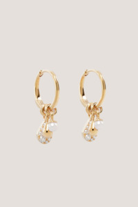 Jewellery 1: 18k Gold Plated Ocean Mist Illusion Hoops