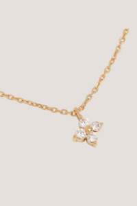 By Charlotte: 18k Gold Vermeil Crystal Bloom Necklace