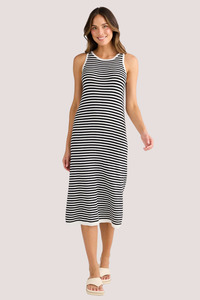 Nautical Dress | Black Stripe