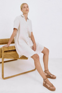 Eb Ive: Studio Short Shirt Dress | Dune