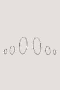 The Granada Hammered Hoops | Silver