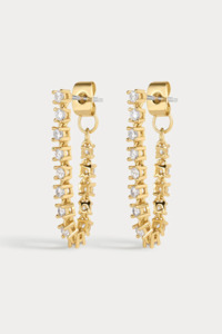 Luv Aj: Ballier Chain Studs | Gold