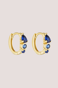 Jewellery 1: Heirloom Huggies | Gold/Royal Blue