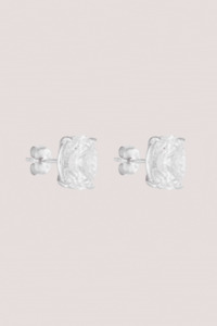 Oval Studs 2CT | Silver
