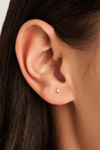 Sterling Silver Pure Light Stud Earrings