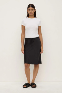 Assembly: Pippa Silk Skirt | Black