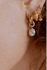 18k Gold Vermeil Stay Wild Hoops