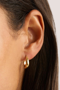 By Charlotte: 18k Gold Vermeil Infinite Horizon Small Hoops