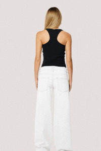 Abrand Jeans: 00 Super Low & Wide White Recycled
